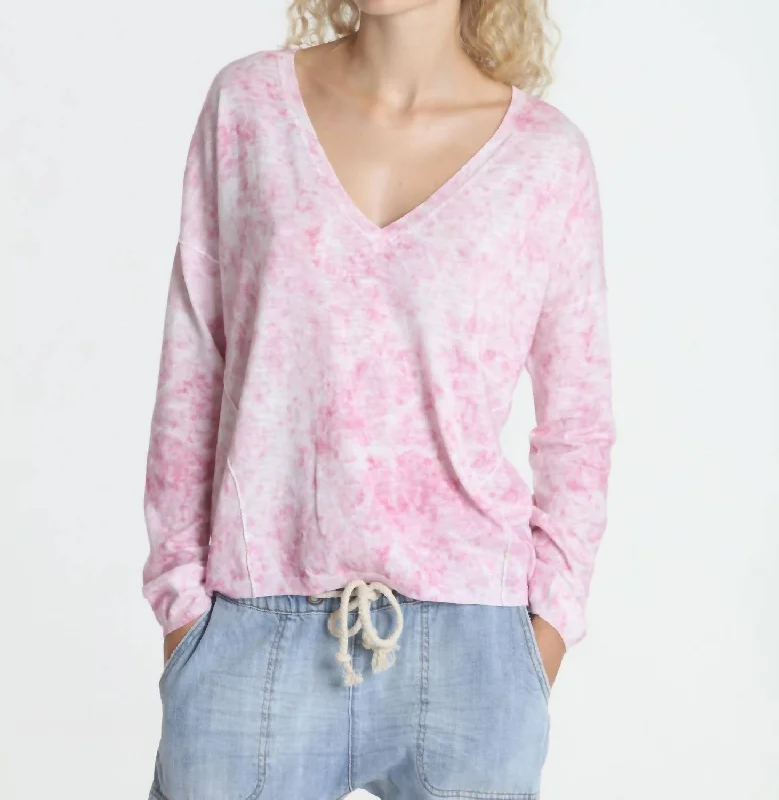 Boardwalk Vee Top In Pink