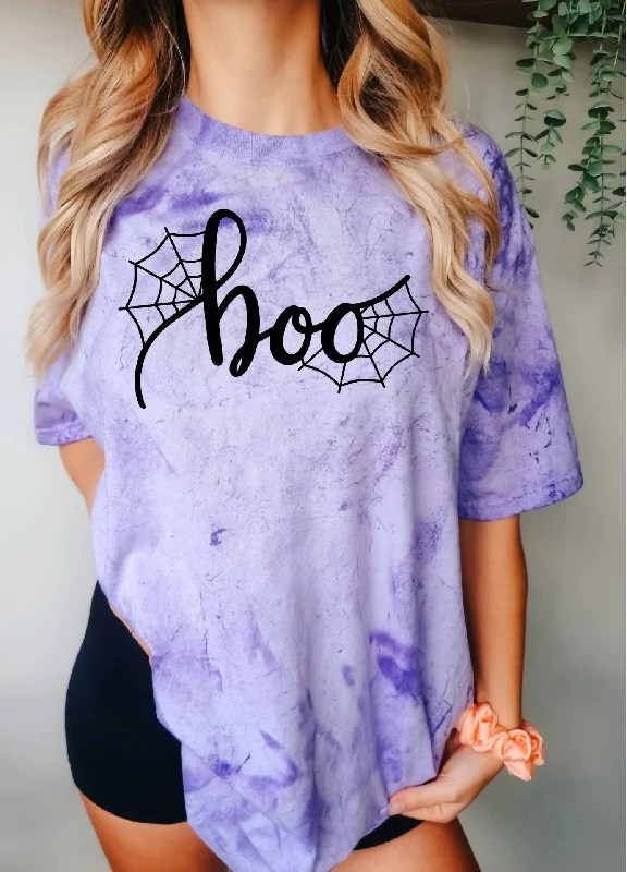 Boo Graphic Shirt In Amethyst