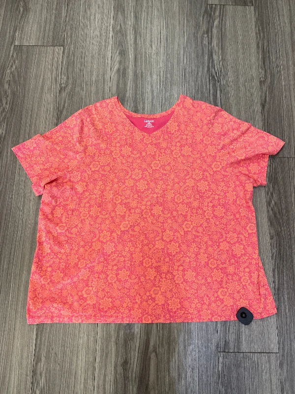 Coral Top Short Sleeve Liz And Me, Size 3x