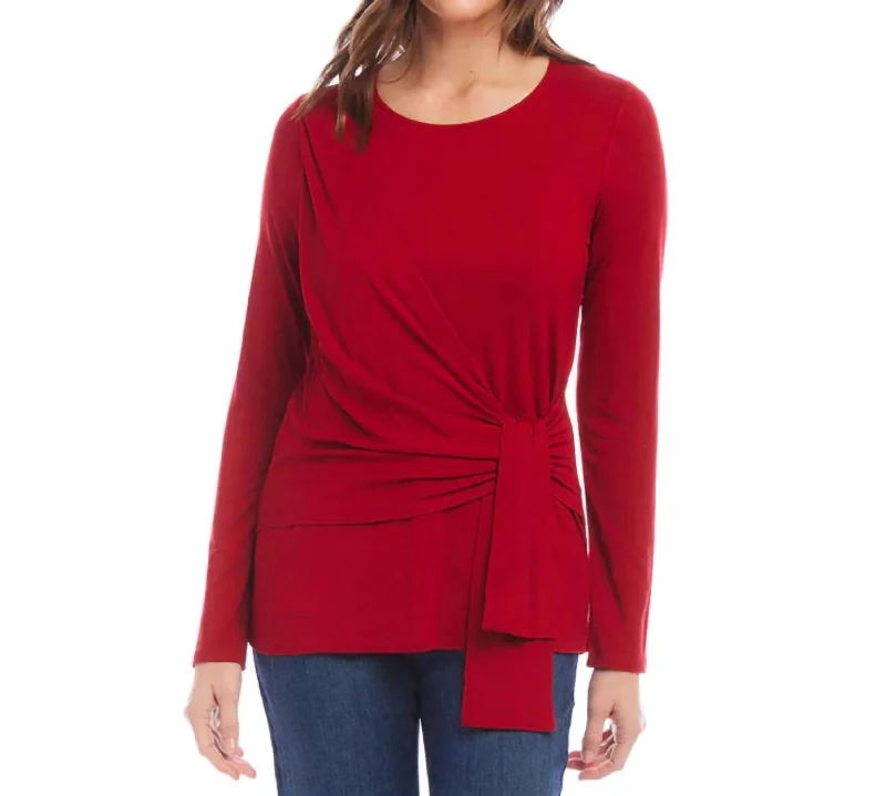 Drape Front Top In Redi