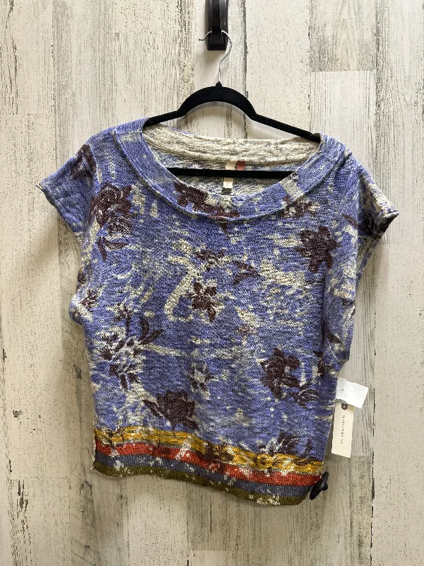 Floral Print Top Short Sleeve Pilcro, Size M