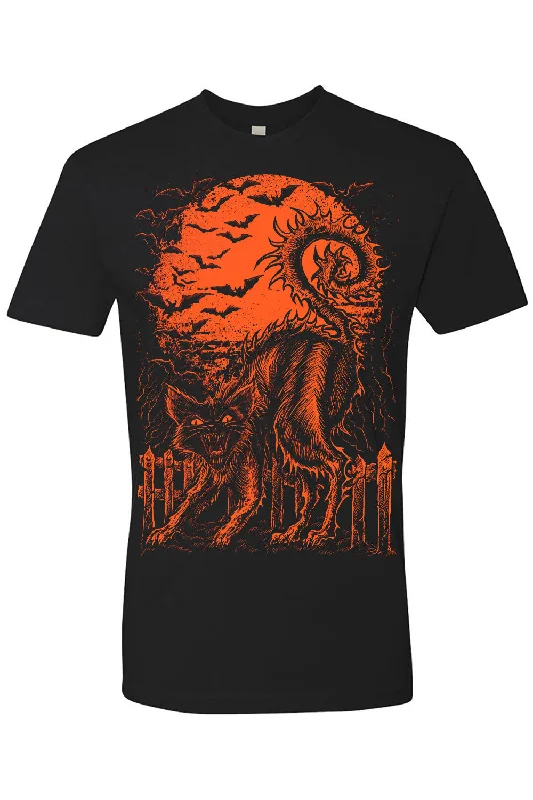 Halloween Cat T-shirt [PUMPKIN ORANGE]