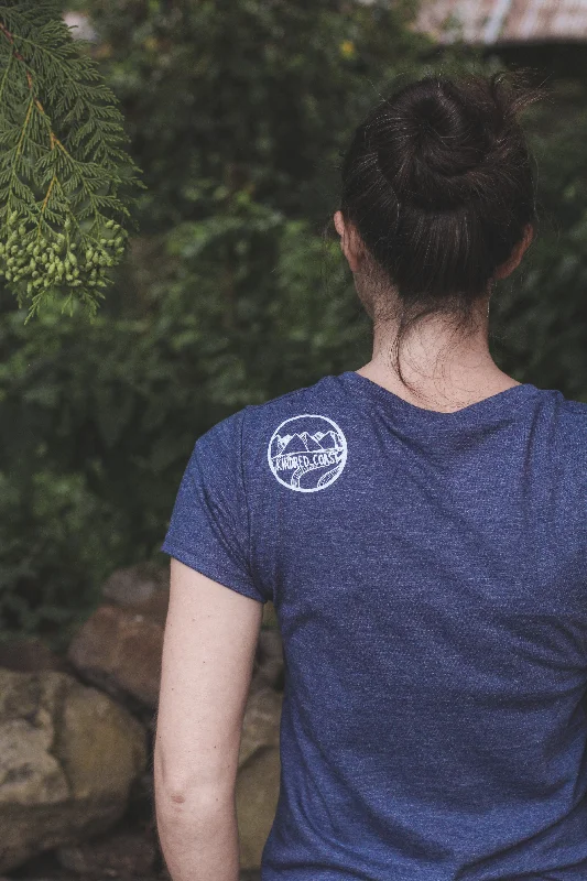 KELP FOREST - Women's Eco Tee - Heather Navy