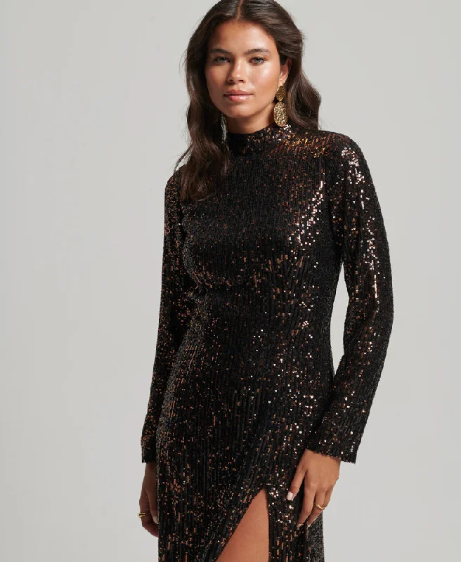 10 / Copper/Black Sequin