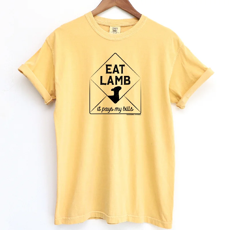 Lamb Pays My Bills ComfortWash/ComfortColor T-Shirt (S-4XL) - Multiple Colors!