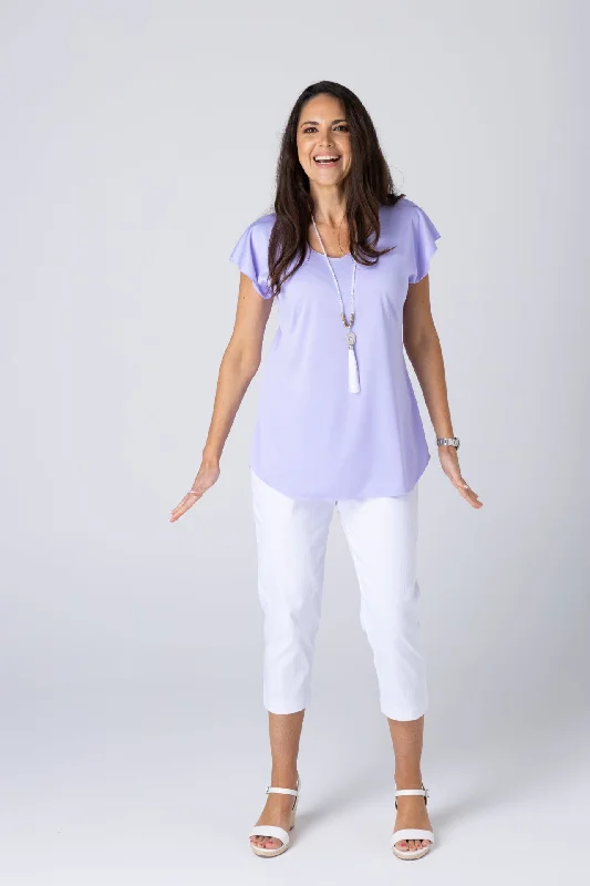 Lilac Activewear Short Sleeve Top