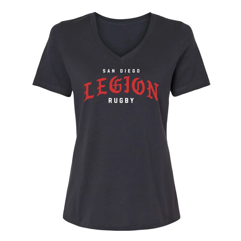 SD Legion ""Old Town"" Women's V-Neck in Black