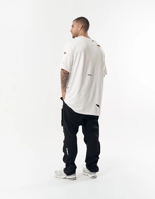 S1 Distressed Tee - White