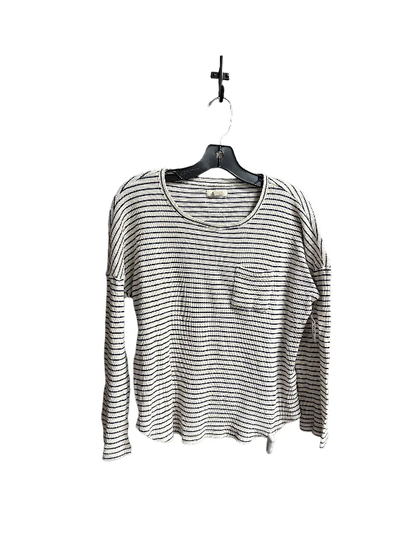 Striped Pattern Top Short Sleeve Madewell, Size Xs