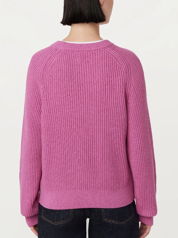 The SeaCell™ Boxy Sweater in Bright Purple