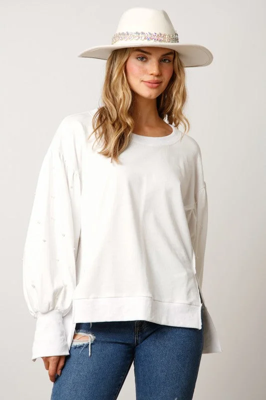 Pearl Darling Off White Sweatshirt