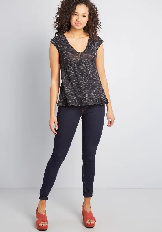 Superbly Swingy Knit Top