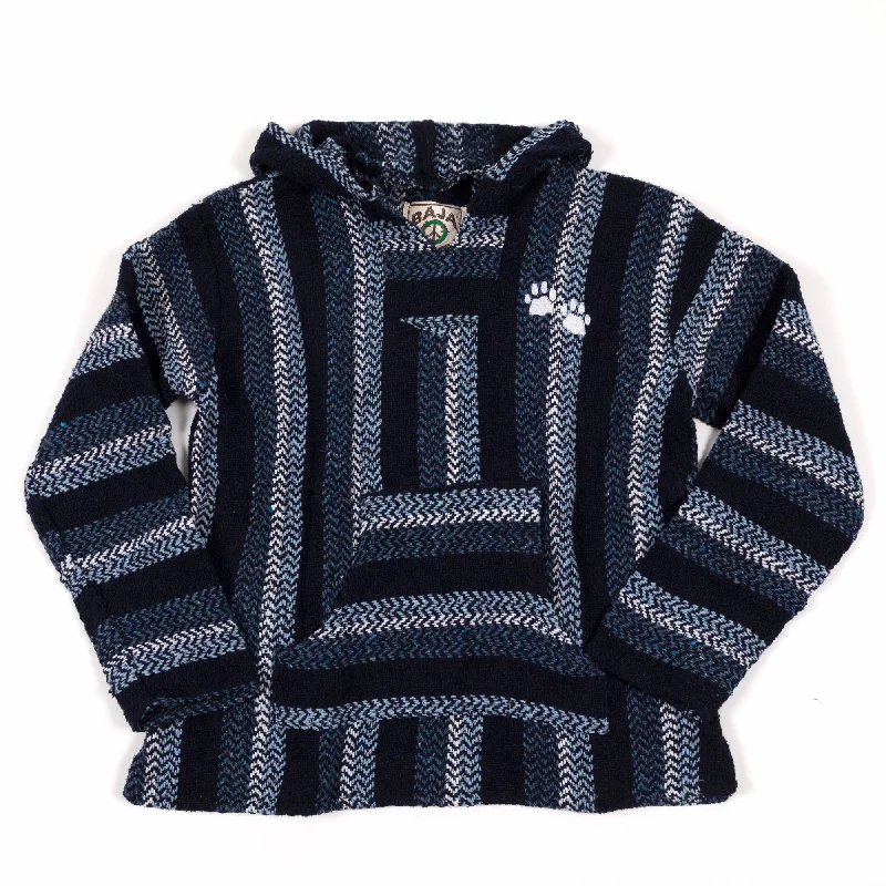 Recycled Fiber Paw Print Baja Pullover