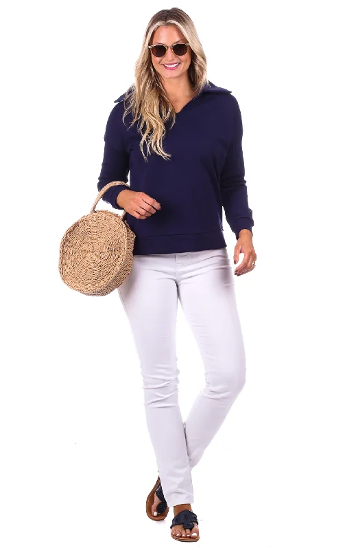 Brynn Sweatshirt in Navy