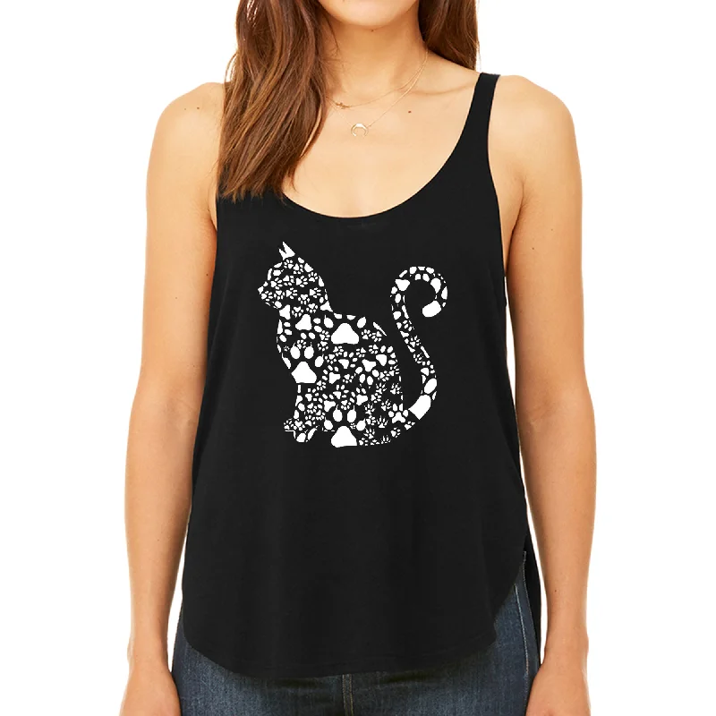 Cat Claws - Women's Premium Word Art Flowy Tank Top