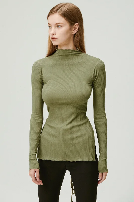 Gina Backless Ribbed Top