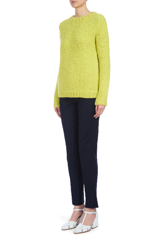 Lawrence Knit Sweater in Lemon Welfat Cashmere