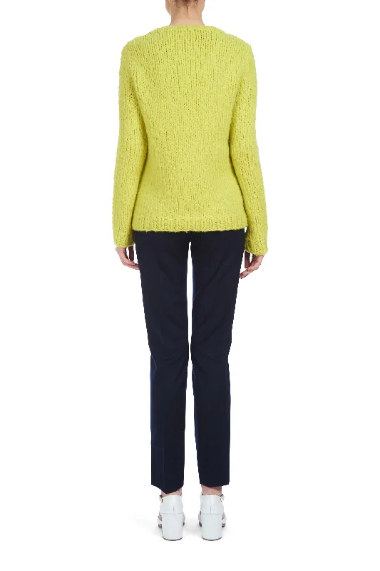 Lawrence Knit Sweater in Lemon Welfat Cashmere