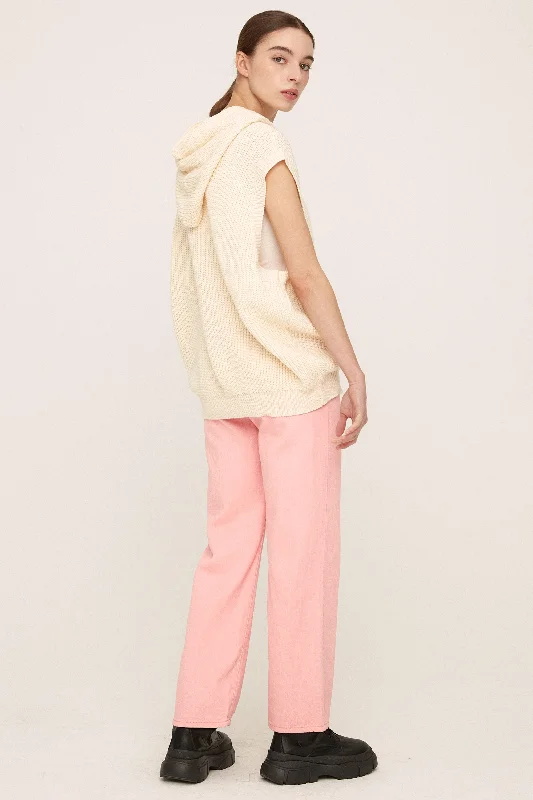 Rody Hooded Sleeveless Sweater