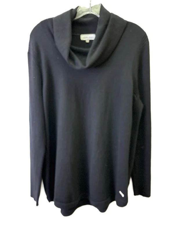 Sweater By Calvin Klein In Black, Size: L