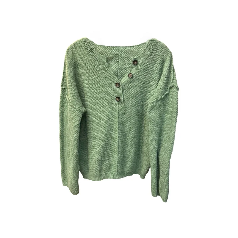 Sweater By Clothes Mentor In Green, Size: M