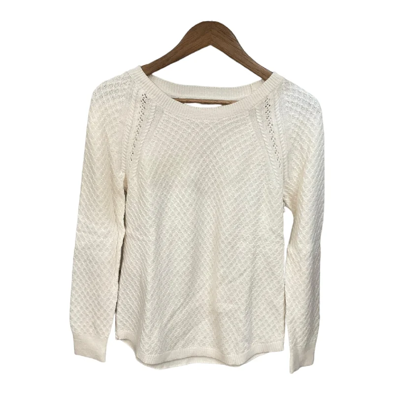 Sweater By Loft In Ivory, Size: Xs