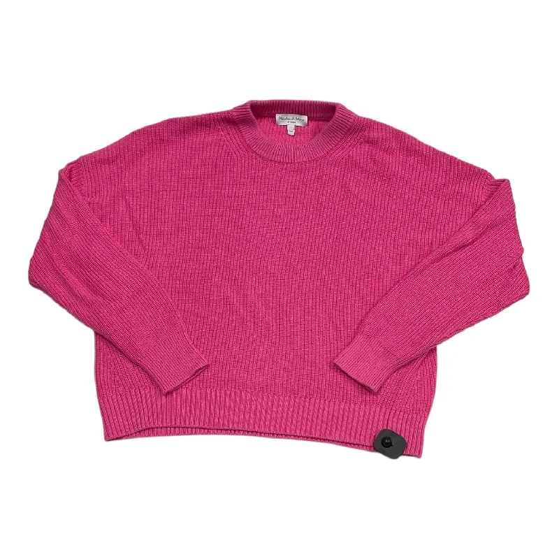 Sweater By Michael Stars In Pink, Size: L