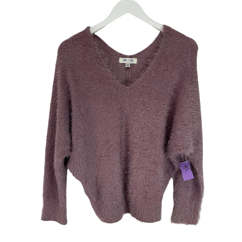 Sweater By She + Sky In Purple, Size: S