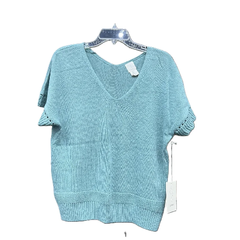 Sweater Short Sleeve By Joie In Teal, Size: S