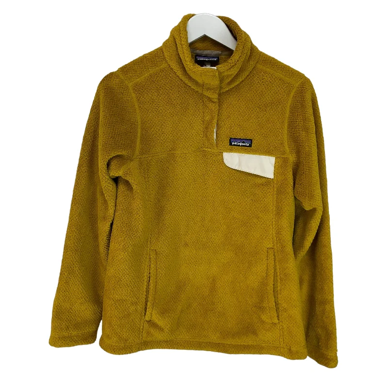 Sweatshirt Collar By Patagonia In Yellow, Size: Onesize