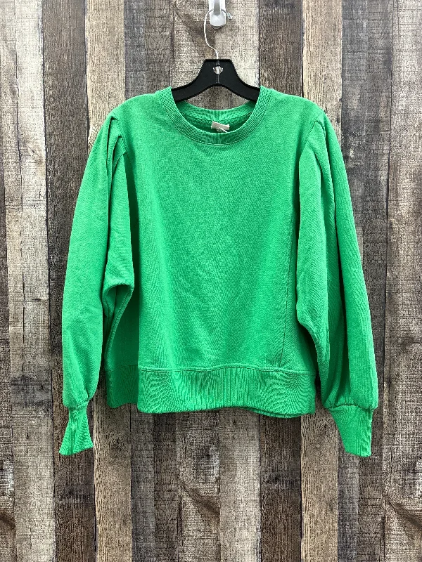 Sweatshirt Crewneck By A New Day In Green, Size: L