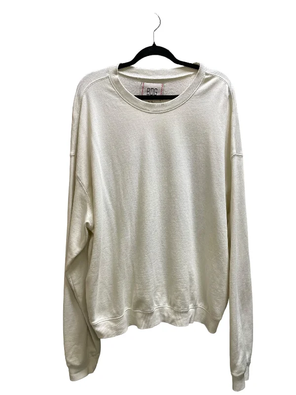 Sweatshirt Crewneck By Bdg In Cream, Size: Xl