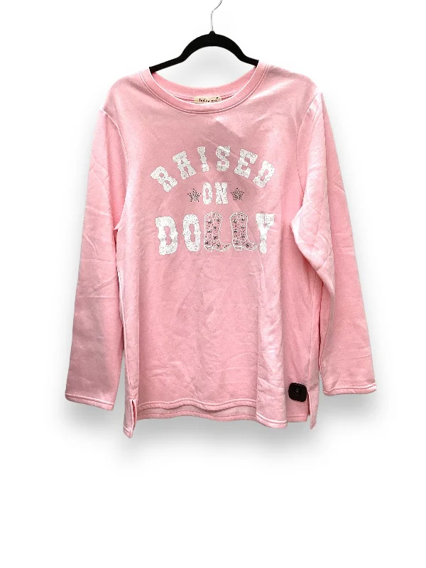 Sweatshirt Crewneck By Indigo Soul In Pink, Size: 2x