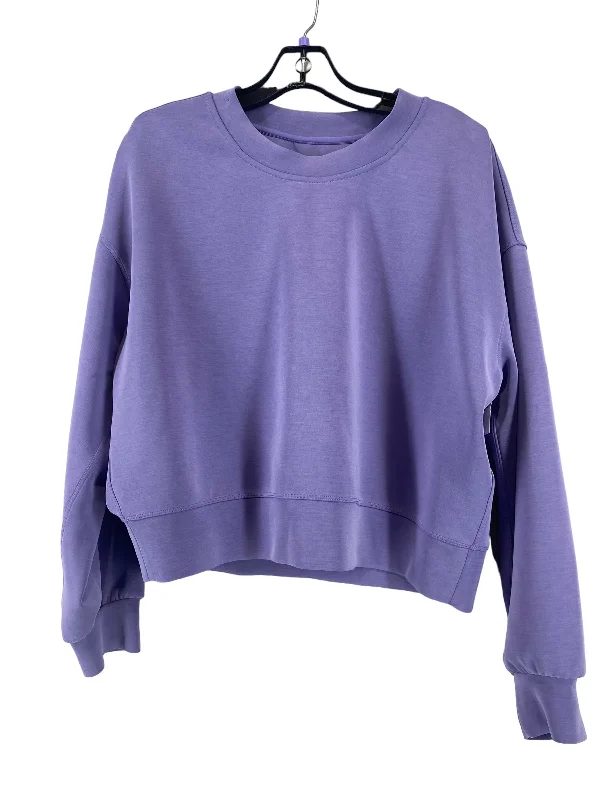 Sweatshirt Crewneck By Lululemon In Purple, Size: 6