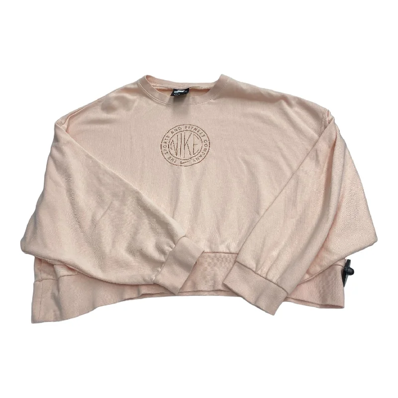 Sweatshirt Crewneck By Nike Apparel In Pink, Size: L