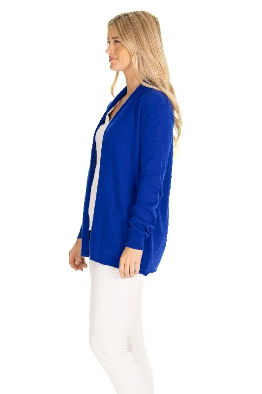 The 100% Cashmere Maeve Mini Duster Sweater in Regatta Blue