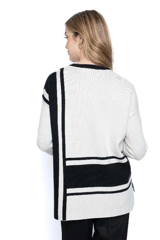 Two-Tone Sweater Top