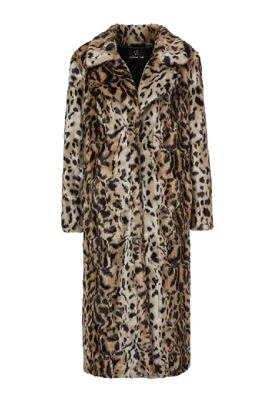 Long Song Coat | Light Leopard