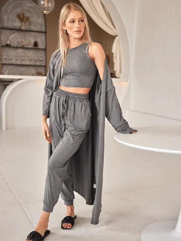 Cardigan Lounge Three-Piece Set