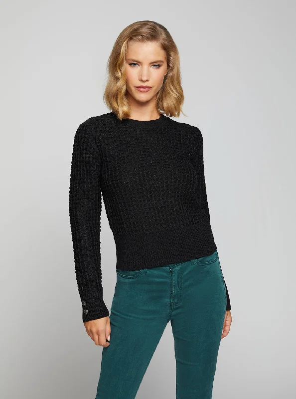 Black Multi Georgie Knit Top