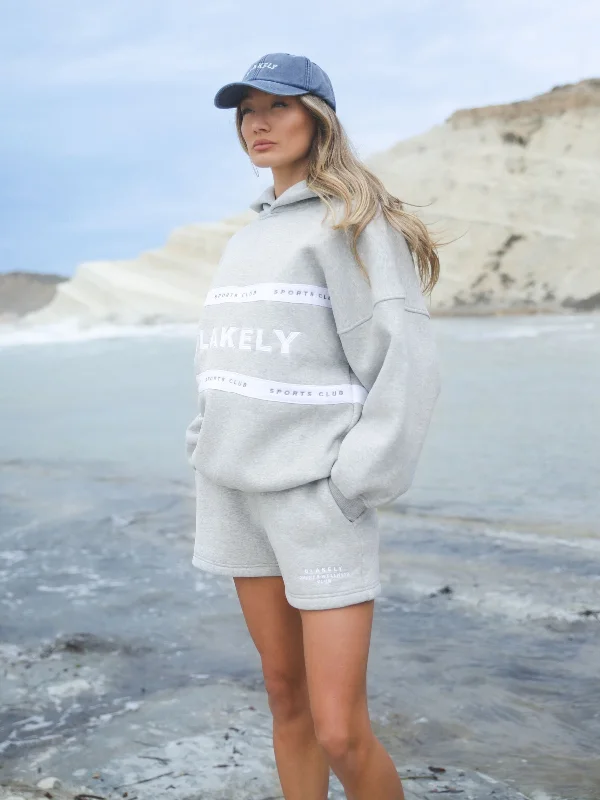 Serena Oversized Hoodie - Marl Grey