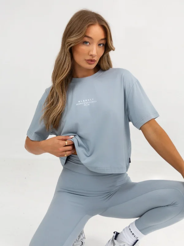 Ultimate Cropped T-Shirt - Ice Blue