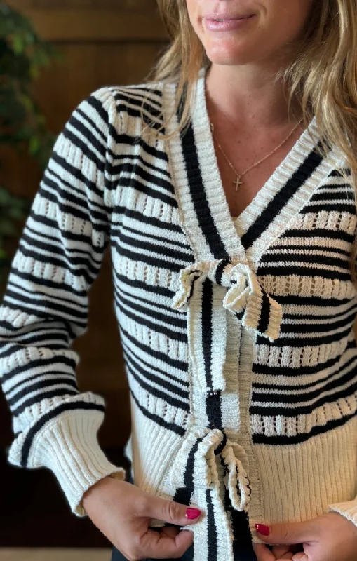 Caroline Bow Knit Cardi