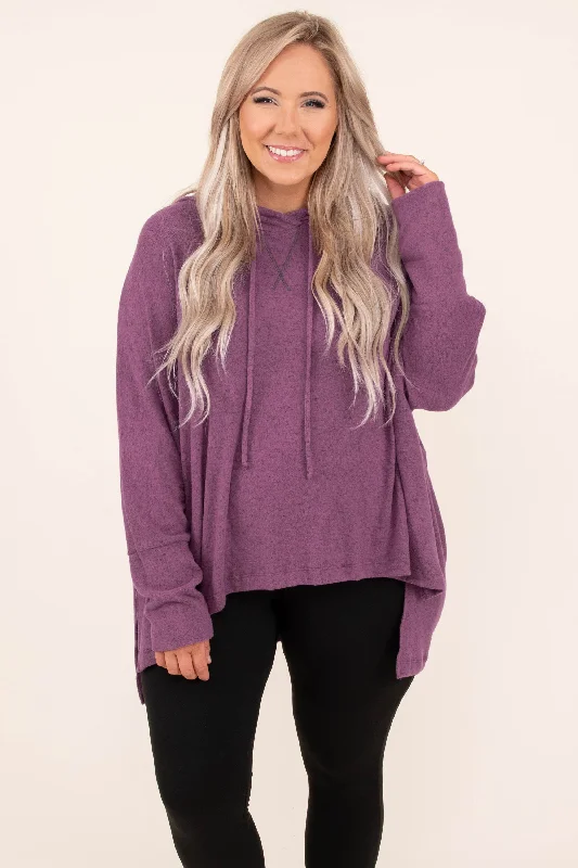 Chase The Idea Pullover, Plum