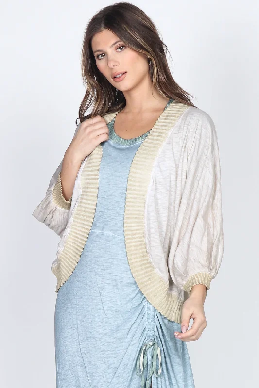 Bolero Contrast Cardigan