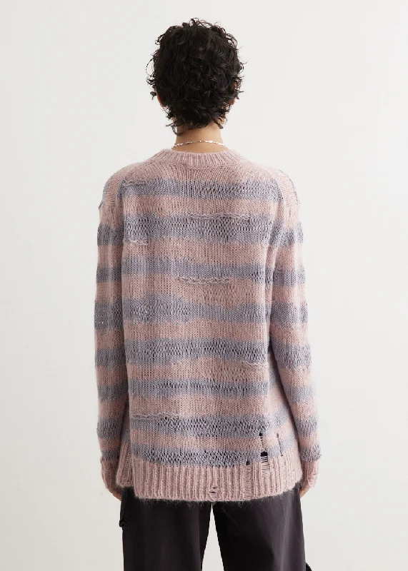 Karita Mohair Stripe Knit Sweater