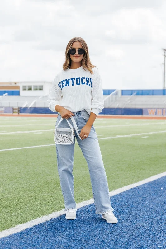 Kentucky Ribbed Pullover Sweatshirt