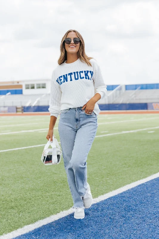 Kentucky Ribbed Pullover Sweatshirt