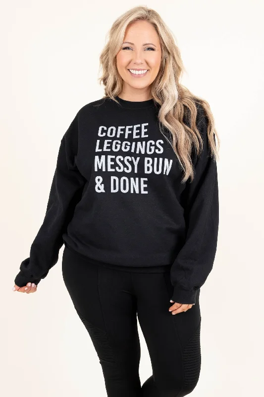 My Favorite Routine Sweatshirt, Black