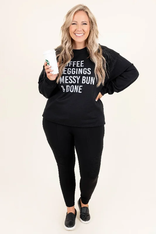 My Favorite Routine Sweatshirt, Black